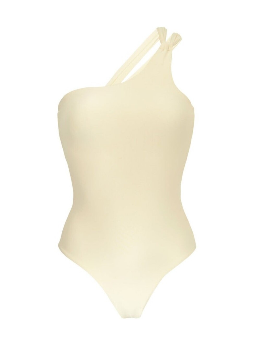 🆕️ Rio de Sol Off-White Santorini High Leg One Shoulder One Piece Swimsuit